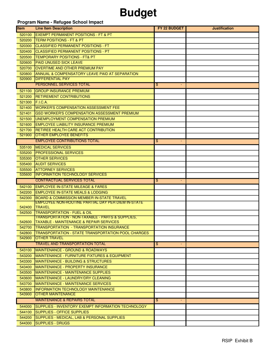 2022 New Mexico Budget Refugee School Impact Fill Out, Sign Online