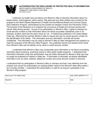 Document preview: Form SFN54044 Authorization for Disclosure of Protected Health Information - North Dakota