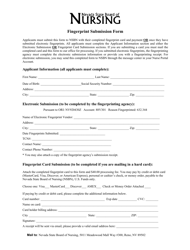 Fingerprint Submission Form - Nevada, Page 2