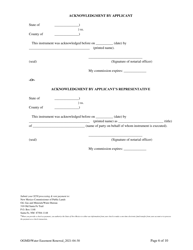 Application for Renewal of Water Easement - New Mexico, Page 6