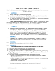 NMPRC Form LA Application for Lease of an Ambulance Certificate - New Mexico, Page 2