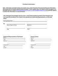 Enrollment Authorization - Ancillary Governmental Participant Investment Program (Agpip) - North Carolina, Page 7