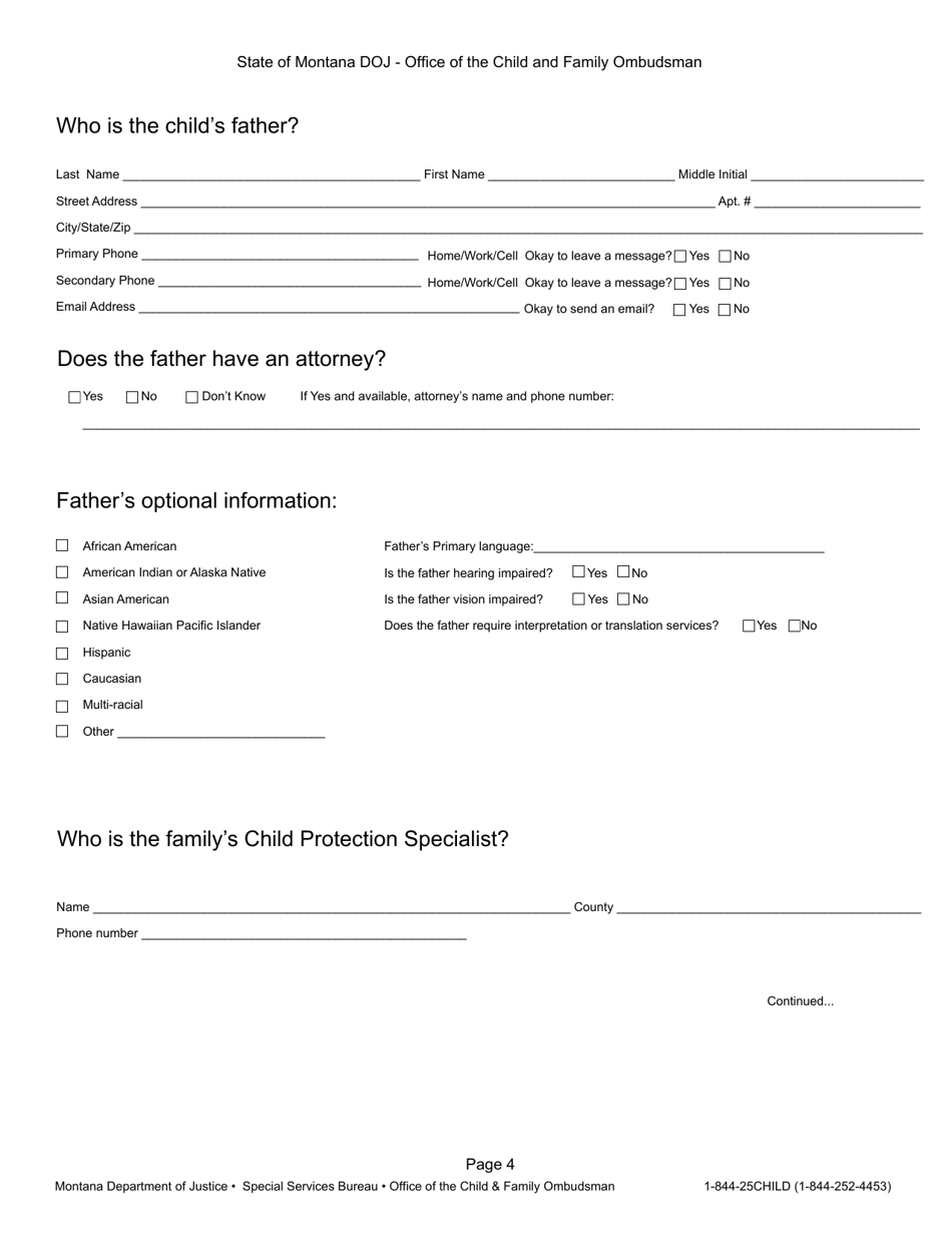 Request for Assistance - Montana, Page 4