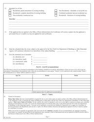 Form RC-50 Report and Certification to Alter or Demolish Rent Controlled Occupied Housing Accommodations - New York, Page 2