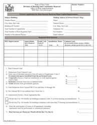 Form RA-79 MCI Owner&#039;s Application for Rent Increase Based on Major Capital Improvements - New York