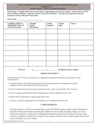 Form RA-79 MCI Owner&#039;s Application for Rent Increase Based on Major Capital Improvements - New York, Page 7