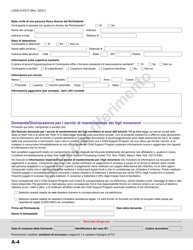 Form LDSS-5143 Application for Child Support Services - New York (Italian), Page 10