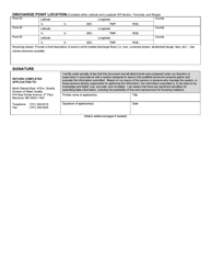 Short Form A (SFN8317) Application for Permit to Discharge (Ndpdes) Domestic - North Dakota, Page 2