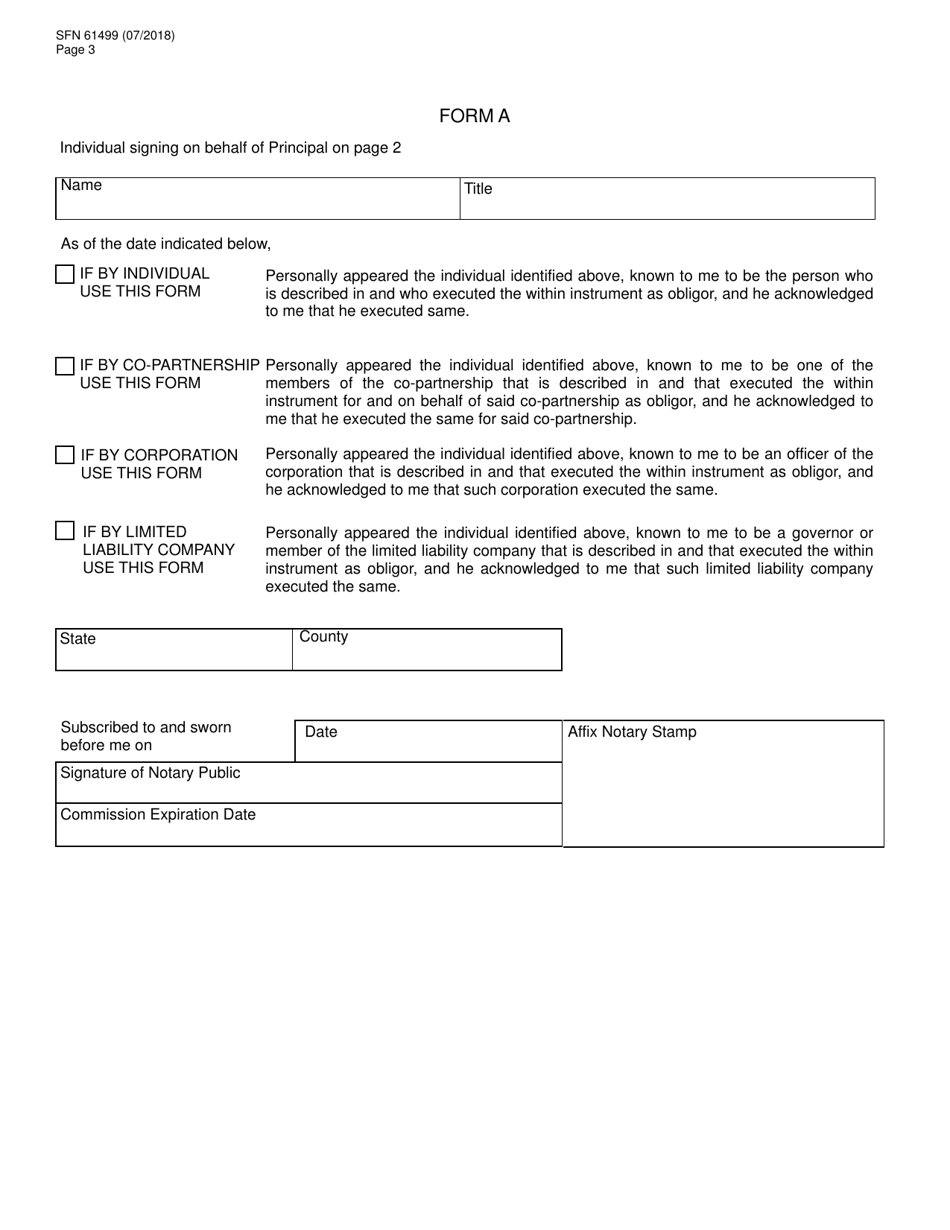 Form SFN61499 License Bond for Manufacturer of Electronic Pull Tab Devices - North Dakota, Page 3