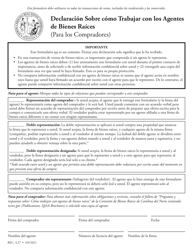 Formulario REC4.27 Declaracion Sobre Como Trabajar Con Los Agentes De Bienes Raices (Para Los Vendedores) - North Carolina (Spanish), Page 2