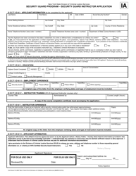 Security Guard Program - Security Guard Instructor Application - New York, Page 4