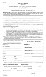 Document preview: Form DNR-744-4018 Application for Examination - Mine Medical Responder - Ohio