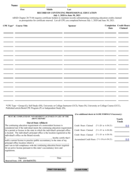 SD Form 0043 (BOA28) Active Certificate Renewal Application - South Dakota, Page 2