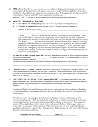 Purchase Agreement - Residential Sales - South Dakota, Page 2