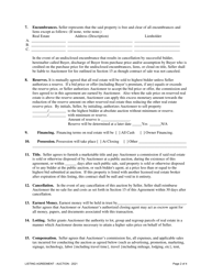Real Estate Auction Listing Agreement - South Dakota, Page 2