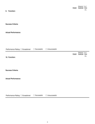 Position Description/Employee Performance Evaluation Form - South Carolina, Page 6