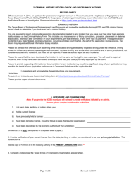 Application for Temporary Licensure - Texas, Page 4