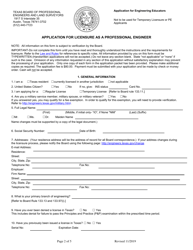 Application for Engineering Educators - Texas, Page 2