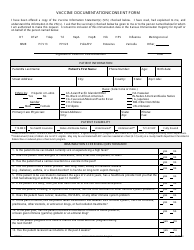 Form IMM-51 Vaccine Documentation/Consent Form - Kansas