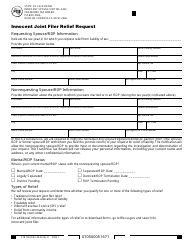 Document preview: Form FTB705 Innocent Joint Filer Relief Request - California