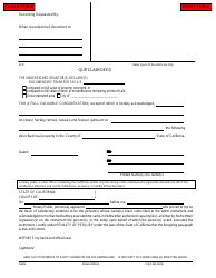 Document preview: Quitclaim Deed Form - San Diego County, California