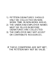 Petition for Decertification Template (Rd) - Removal of Representative