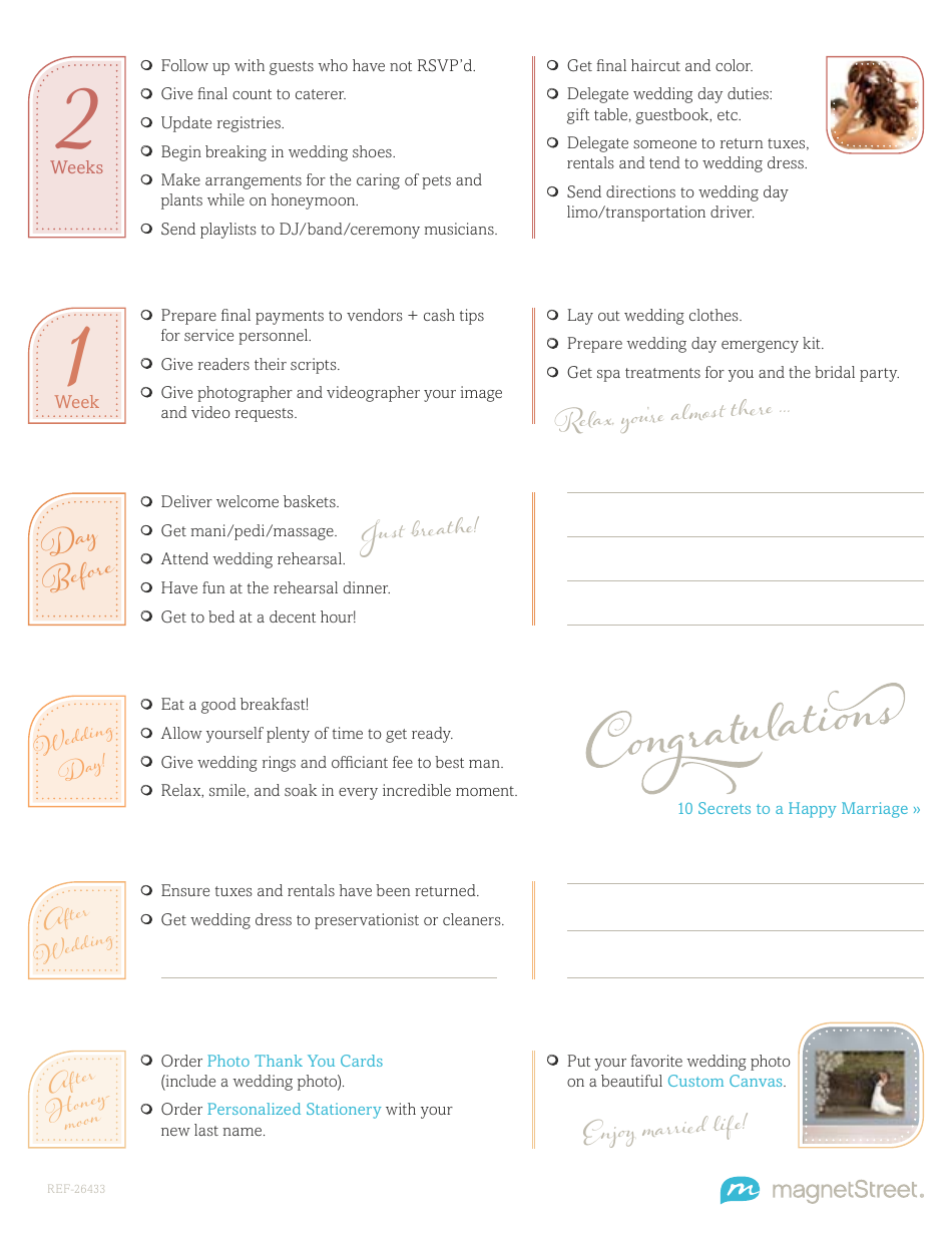 The Complete Wedding Planning Checklist, Page 4