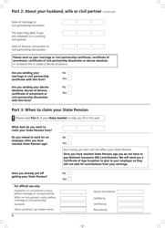 Form BR1 State Pension Claim Form - Born Before 6 April in 1951 (Men) or 1953 (Women) - United Kingdom, Page 20