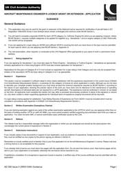 Form SRG 1005 (AD300) Aircraft Maintenance Engineer&#039;s Licence Grant or Extension - Application - United Kingdom, Page 4