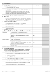 Form SRG1115 (FCL100) UK Private Pilots Licence or Commercial Pilots Licence Balloon/Airship Licence/Airship Rating/UK Flight Radiotelephony Operator&#039;s Licence - Application - United Kingdom, Page 2