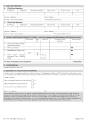 Form SRG1115 (FCL100) UK Private Pilots Licence or Commercial Pilots Licence Balloon/Airship Licence/Airship Rating/UK Flight Radiotelephony Operator&#039;s Licence - Application - United Kingdom, Page 5