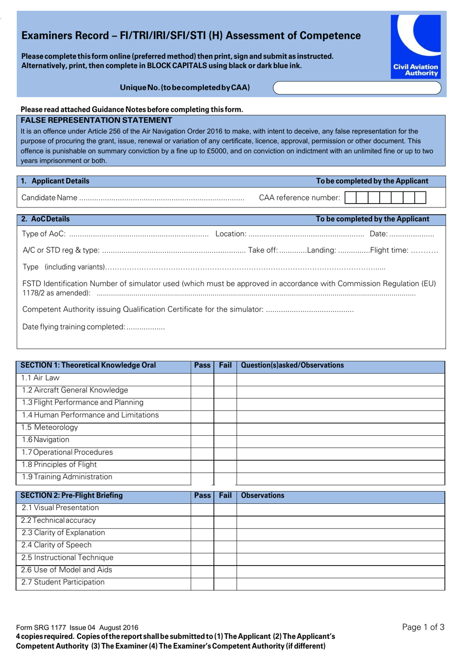 Form SRG1177 - Fill Out, Sign Online and Download Fillable PDF, United ...