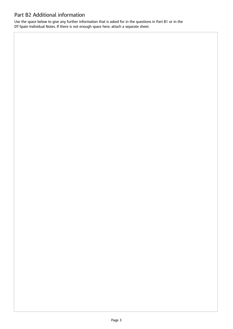 Form DT-SPAIN INDIVIDUAL Application for Relief at Source From UK Income Tax and Claim for Repayment of UK Income Tax - United Kingdom, Page 3