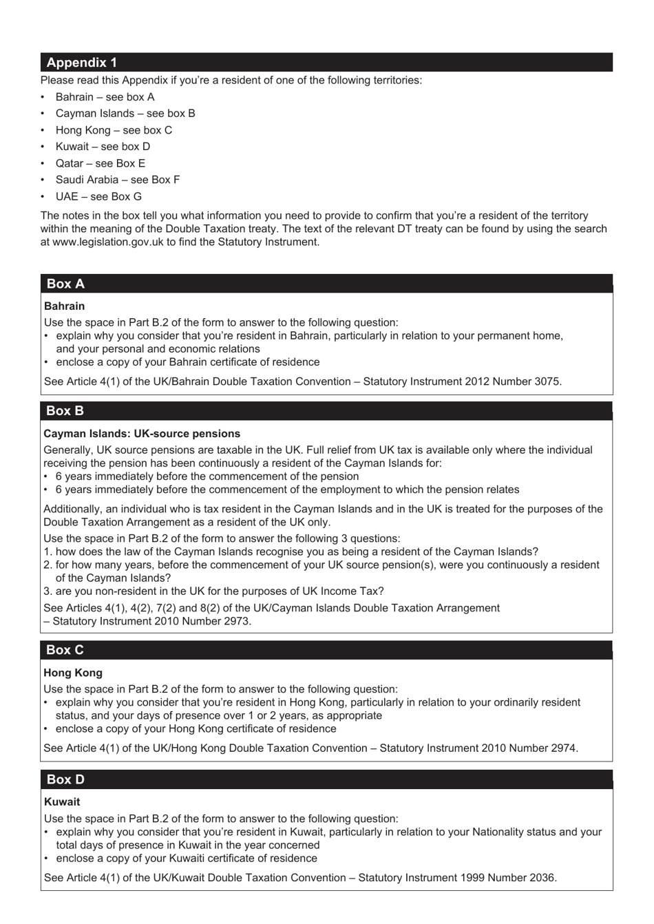 Form DT-INDIVIDUAL Double Taxation Treaty Relief - United Kingdom, Page 12