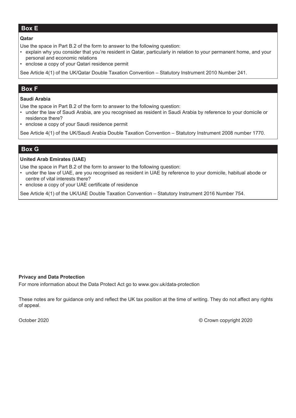 Form DT-INDIVIDUAL Double Taxation Treaty Relief - United Kingdom, Page 13