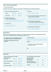 Form A1 Community Amateur Sports Club (CASC) Registration Form - United Kingdom, Page 8