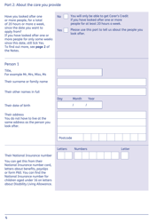 Form CC1 Carer&#039;s Credit Application Form - United Kingdom, Page 4