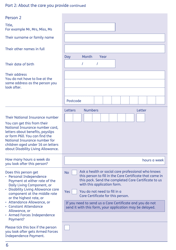 Form CC1 Carer&#039;s Credit Application Form - United Kingdom, Page 6
