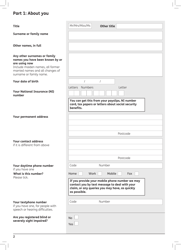 Form PC1 Pension Credit Claim Form - United Kingdom, Page 2