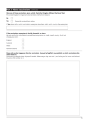 Form VAD1A Vaccine Damage Payment Claim Form - United Kingdom, Page 6