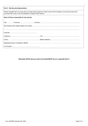 Form ASC6000 &quot;Application to Become a Regulated Supplier&quot; - United Kingdom, Page 2