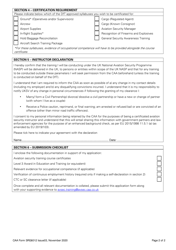 CAA Form SRG6012 Application to Become a Dft Certificated Instructor - United Kingdom, Page 2