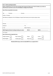 CAA Form ASC6001 Application to Become a Regulated Agent - United Kingdom, Page 2