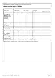 CAA Form CAA5014 Breakdown of Military Hours to Be Used for the Issue of a Flight Crew License - United Kingdom, Page 2