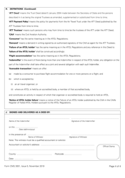 Form CMG3001 Deed of Indemnity From an Individual to the Att Trustees Overtrading Indemnity - Standard Atol (Or Franchise Member Licensed for More Than 1,000 Passengers) - United Kingdom, Page 4