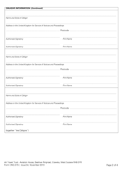 Form CMG3151 Priority Schedule (Standard Bonds) - United Kingdom, Page 2