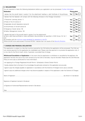 Form CPG3200 Application for a Foreign Registered Aircraft Permit Under Article 250 of the Air Navigation Order 2016 - Ad-Hoc or Charter Permit - United Kingdom, Page 3
