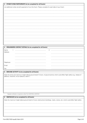 Form SRG1720D Request for Airspace Coordination &amp; Notification (1920d) - United Kingdom, Page 2