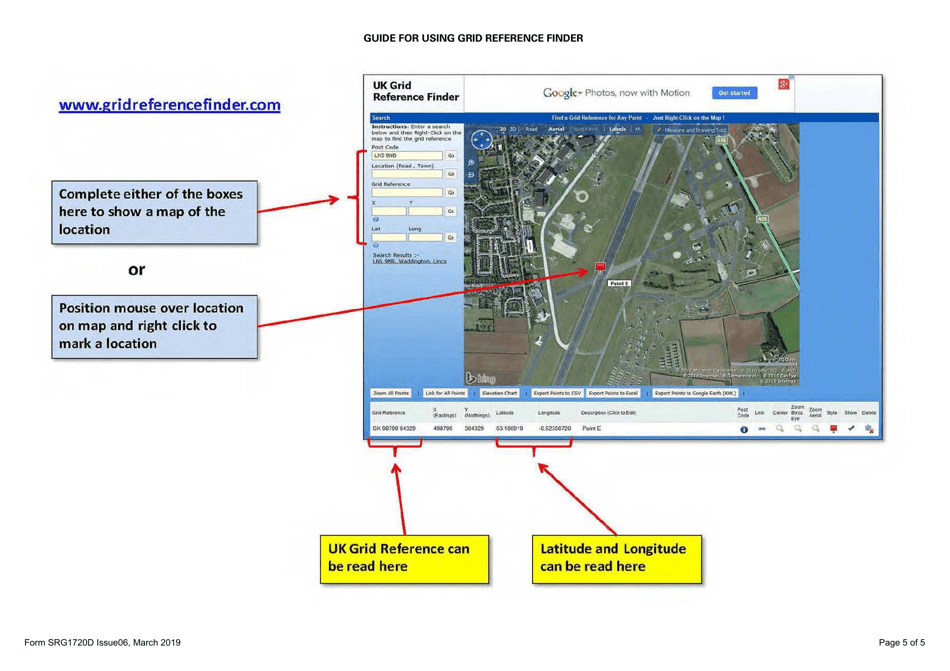 Form SRG1720D Request for Airspace Coordination  Notification (1920d) - United Kingdom, Page 5