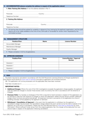 Form SRG1013B &quot;Application for Approval to Conduct on the Job Training (Ojt) Within a Foreign Organisation Approval (In Accordance With the Requirements of Part-66 Appendix Iii)&quot; - United Kingdom, Page 3